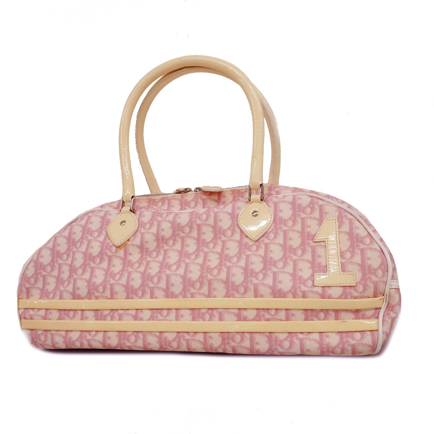 CHRISTIAN DIORAuth  Trotter Tote Bag Enamel Women's Coated Canvas Tote Bag Pink