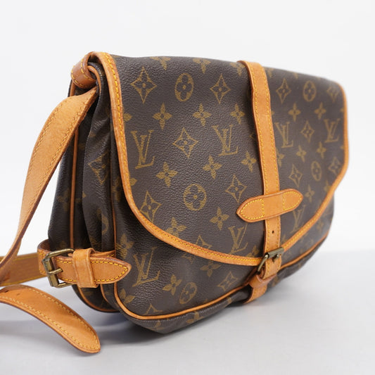 LOUIS VUITTONAuth  Monogram Saumur 30 M42256 Women's Shoulder Bag