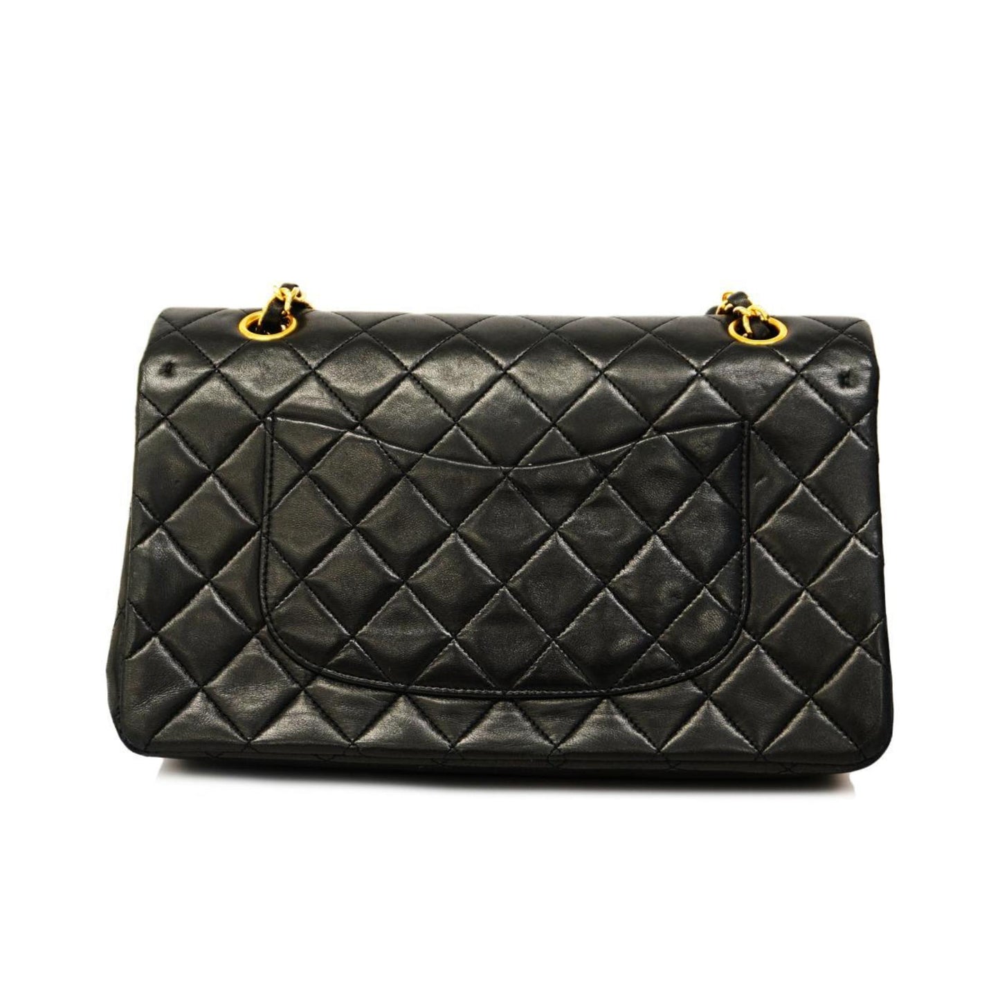 Chanel Shoulder Bag Matelasse W Flap Chain Black Women's