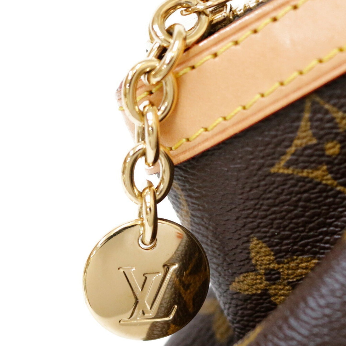 LOUIS VUITTON Tivoli PM Monogram Handbag Canvas M40143 Brown Women's