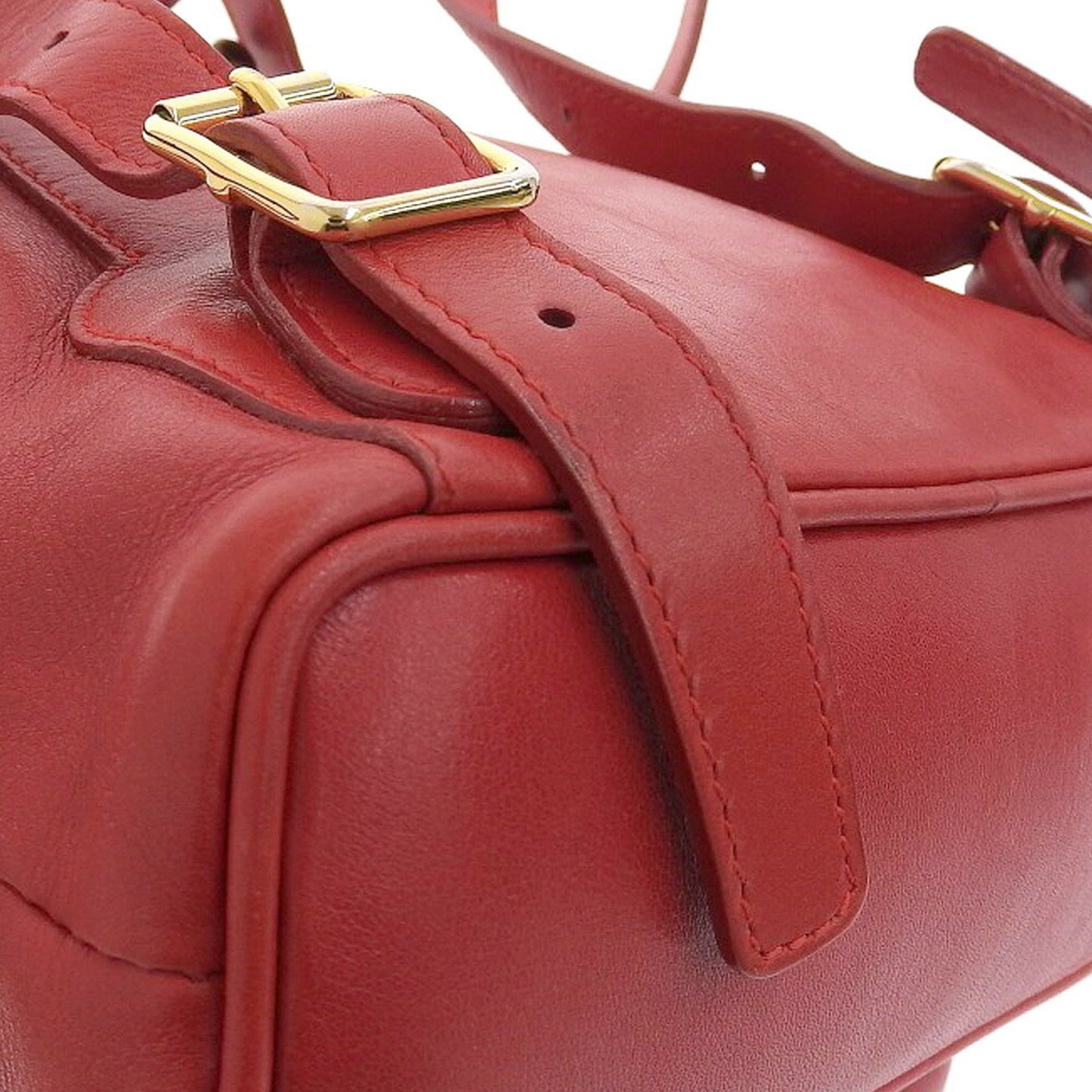 Gucci Red Color Leather Backpack