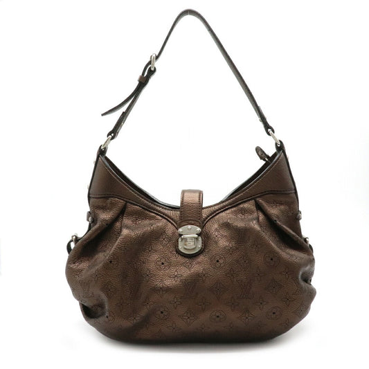 Louis Vuitton Monogram Mahina XL Tote Bag Shoulder Leather Mordre Bronze Brown M95714