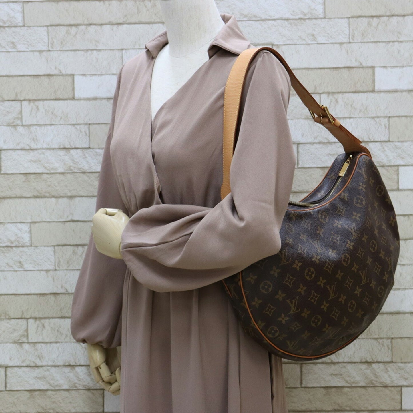 LOUIS VUITTON Shoulder Bag Brown Women's Monogram Canvas