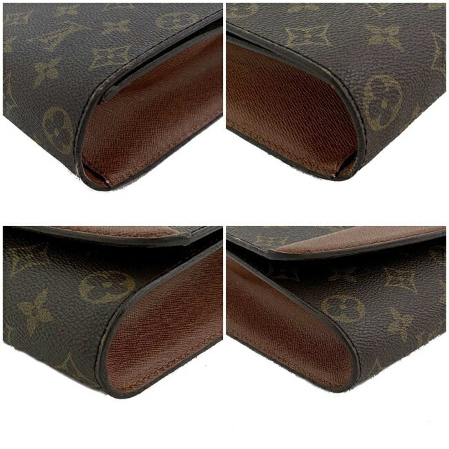 Louis Vuitton Shoulder Bag Bordeaux Brown Monogram M51797 A20892 LOUIS VUITTON Circle Clutch Ladies