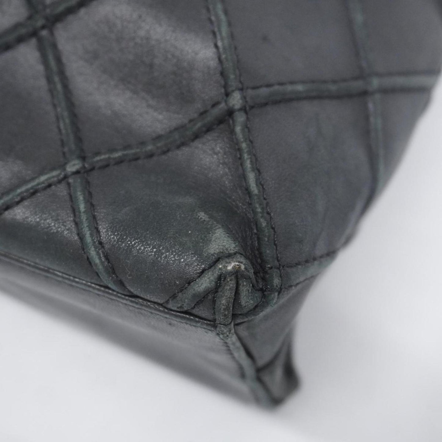 Chanel Shoulder Bag Bicolor Lambskin Black Women's