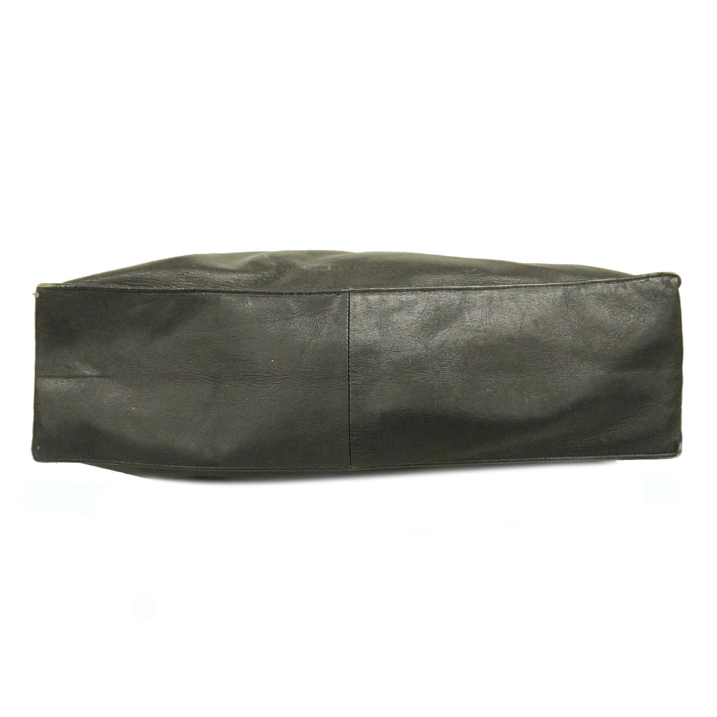 ChanelAuth  Chain Shoulder Women's Leather Tote Bag Black