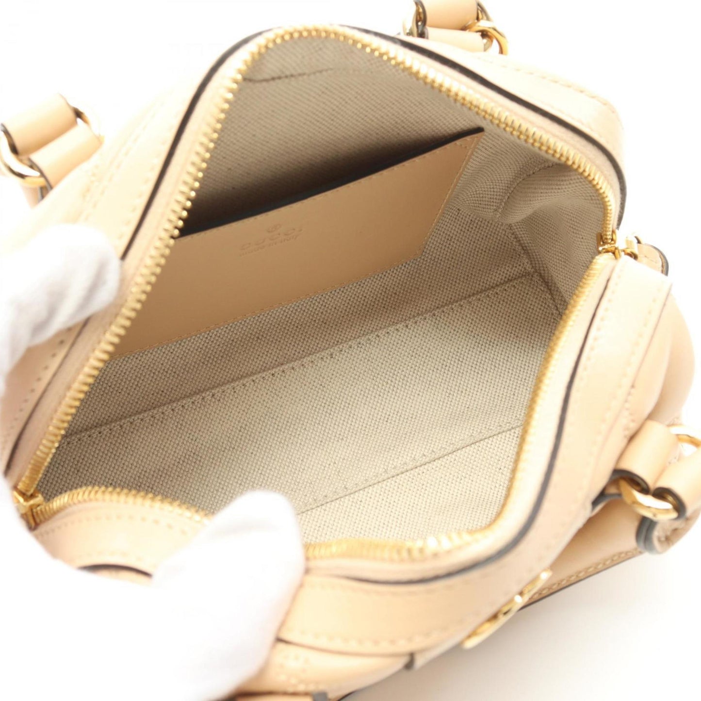 Gucci Beige Leather Handbag