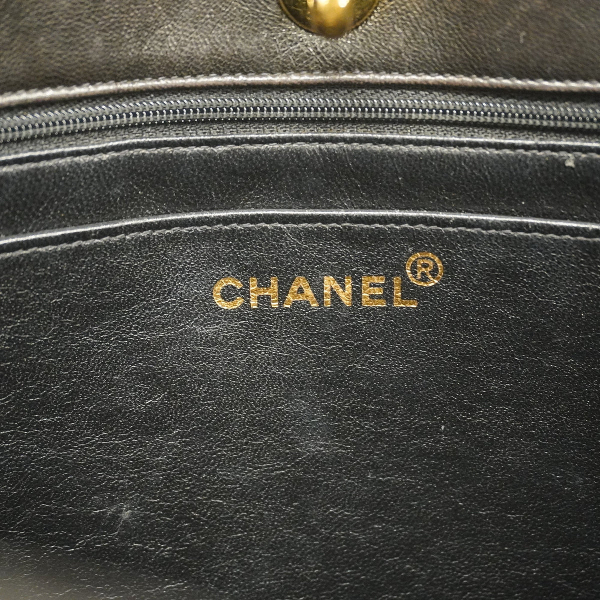 ChanelAuth  Matelasse Chain Lambskin Women's Leather Shoulder Bag Black