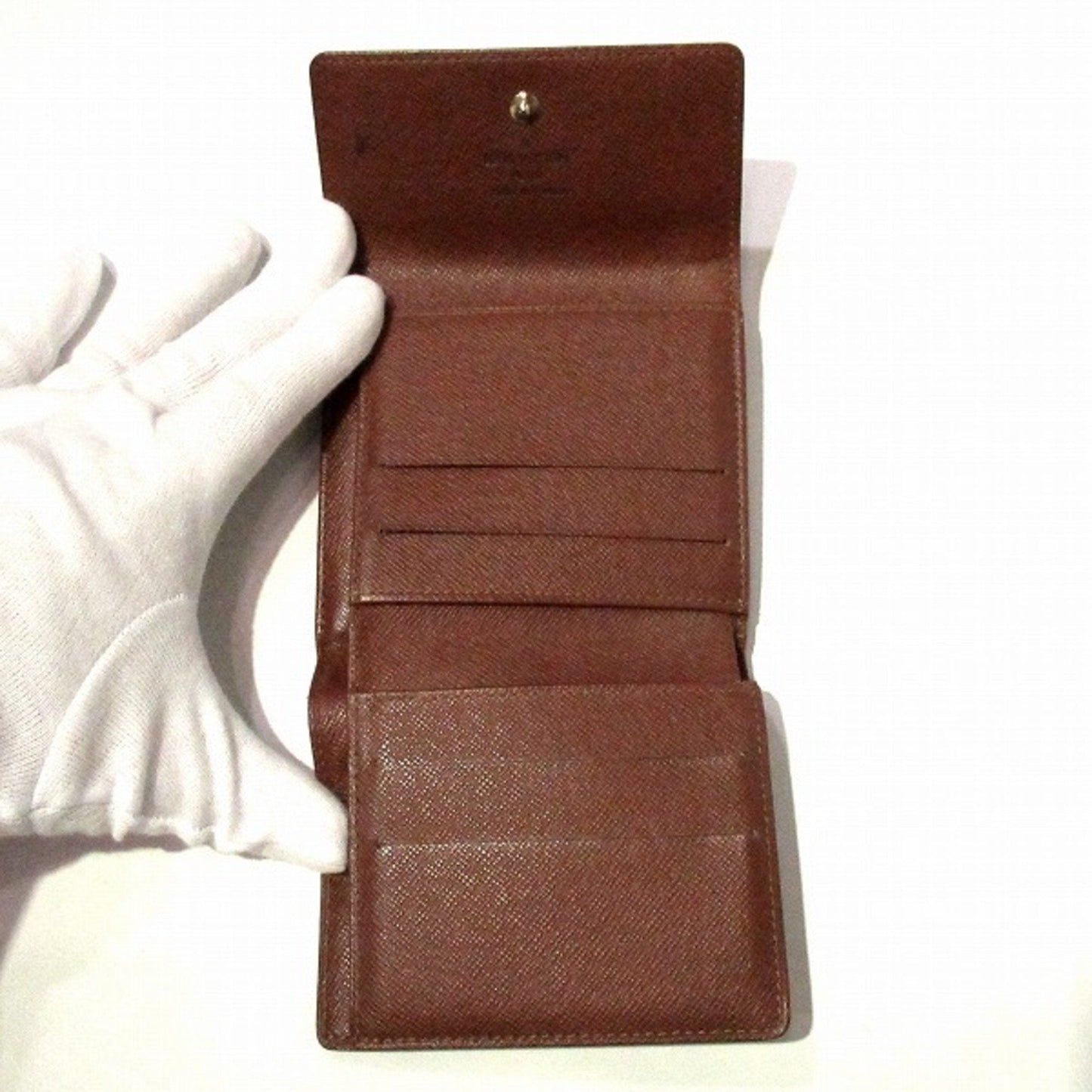 LOUIS VUITTON Monogram Portomone Bie Cult Credit M61652 W Hook Wallet Bifold Unisex