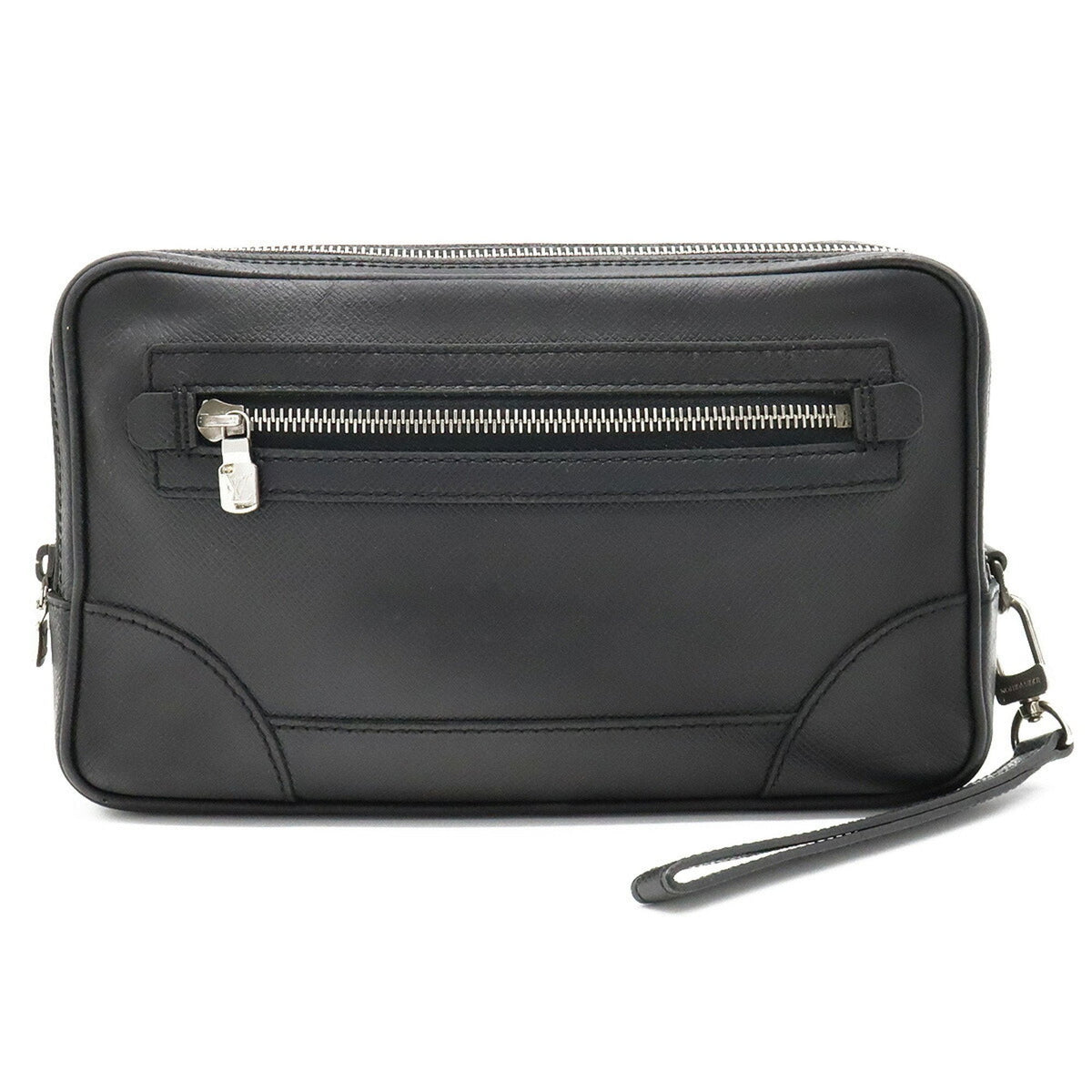 LOUIS VUITTON Taiga Pavel Second Bag Clutch Leather Ardoise Black M31142