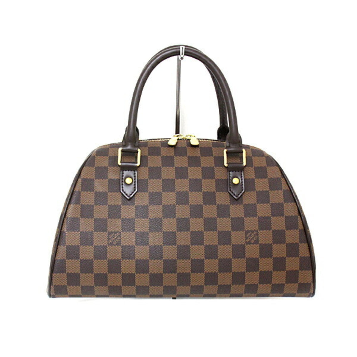 Louis Vuitton Rivera MM N41434 Handbag Damier Ebene CA3088 Brown Red