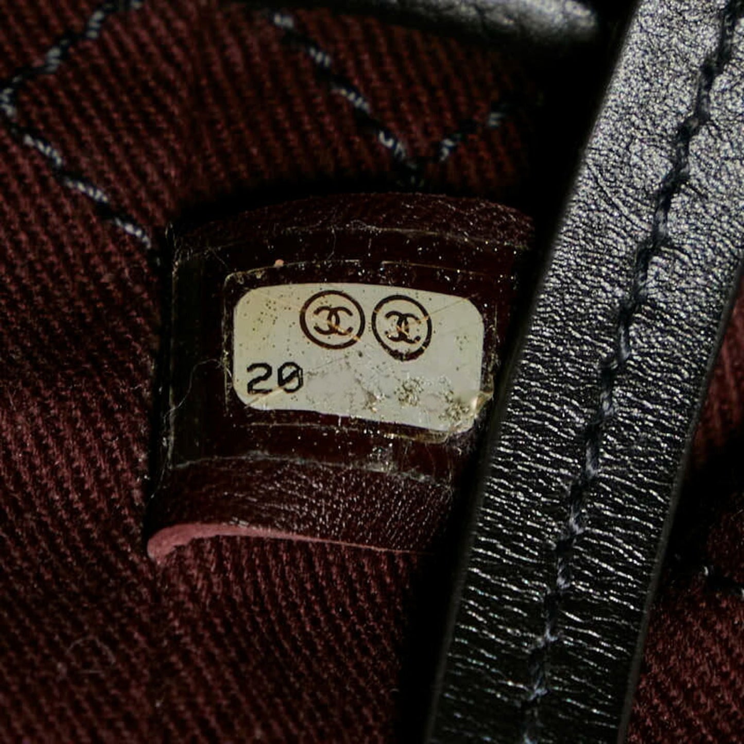 CHANEL Wild Stitch Coco Mark On The Road Tote Bag Shoulder Black Caviar Skin Leather Women's