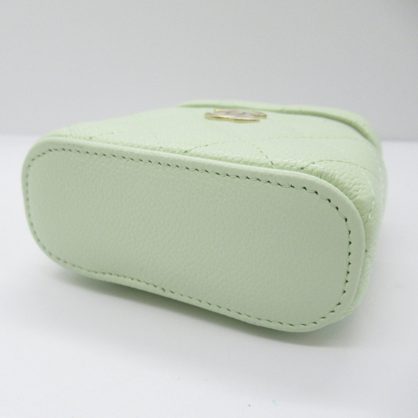 CHANEL Vanity ChainShoulder Bag Green Light green Caviar Skin (Grained Calf) AP2503