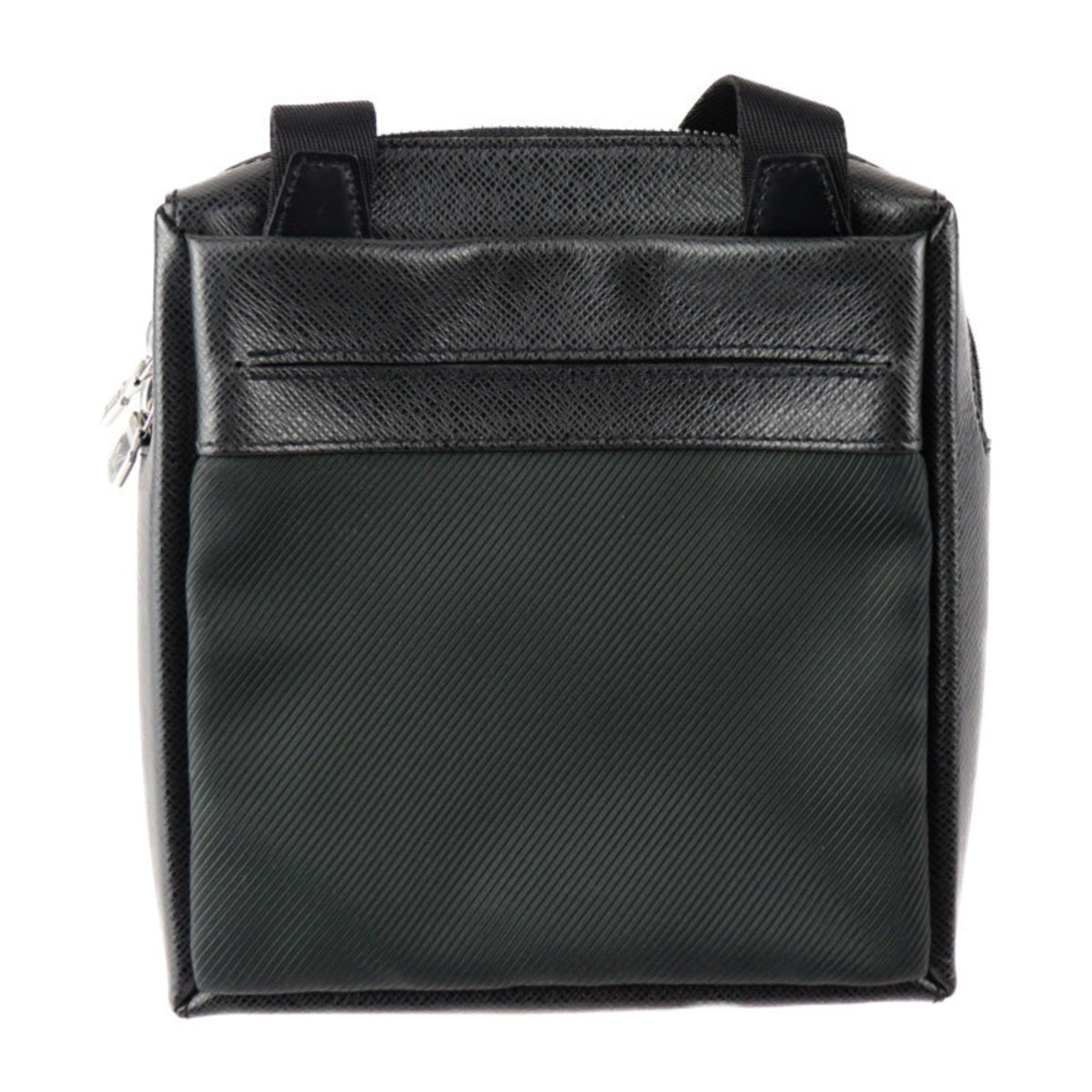 LOUIS VUITTON Sayan Shoulder Bag M30902 Taiga Canvas Altoise Black Green Silver Hardware Messenger Vuitton