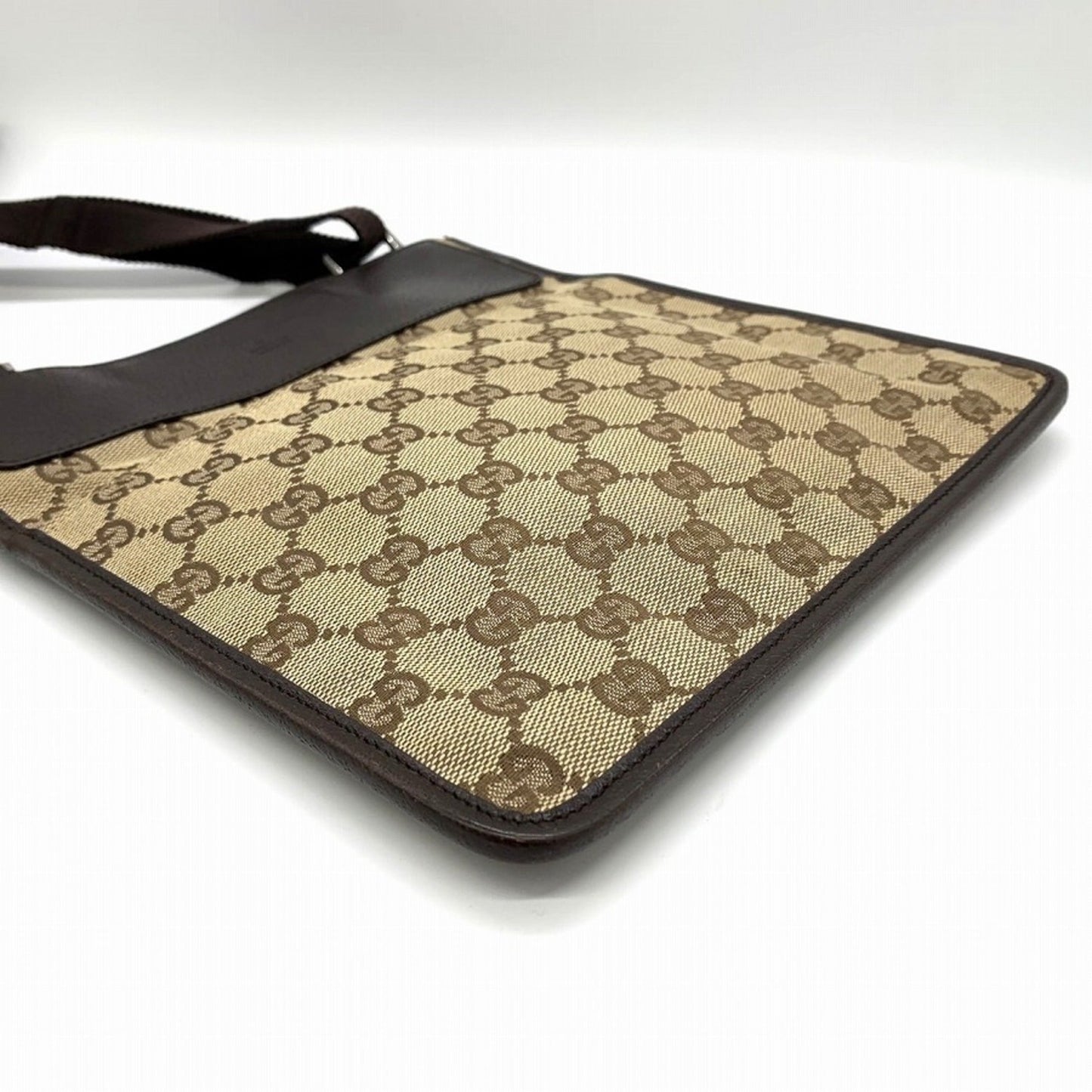 Gucci Brown Gg Canvas Shoulder Bag