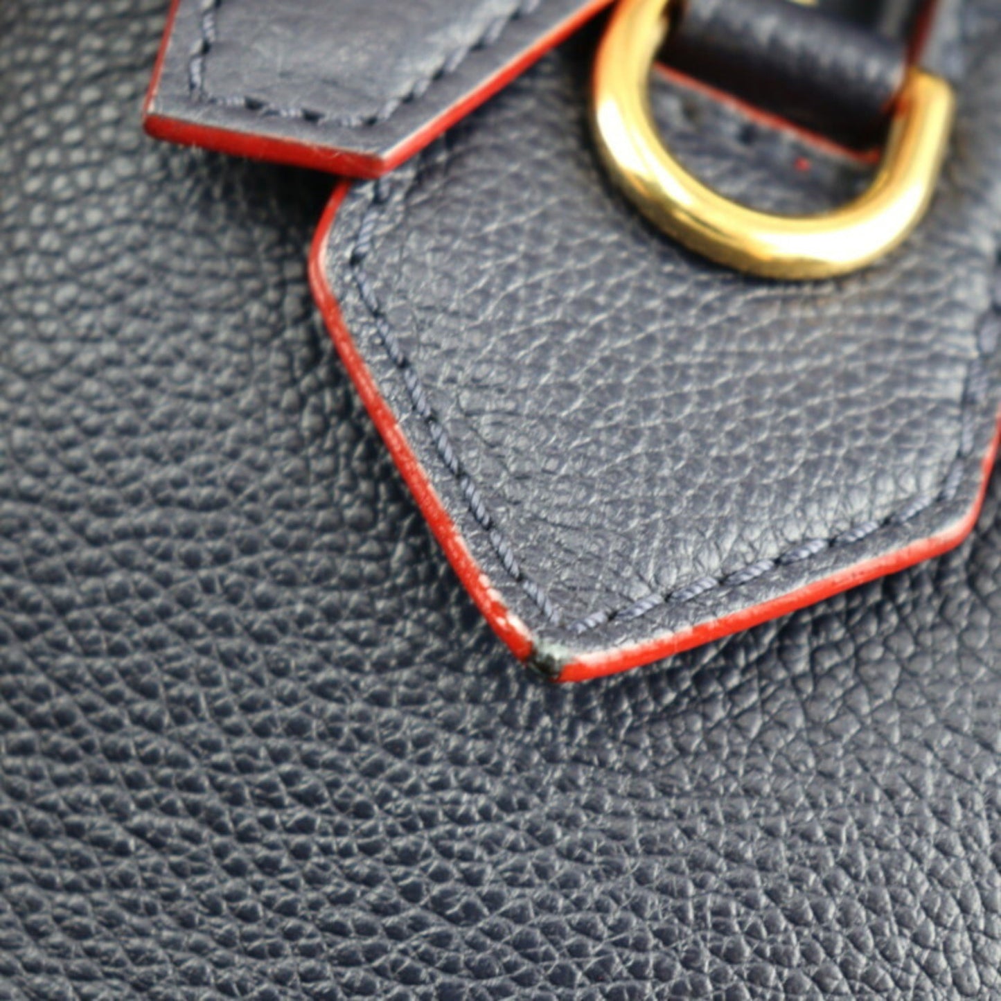 LOUIS VUITTON Speedy Bandouliere 25 Handbag M43501 Monogram Empreinte Marine Rouge Gold Hardware 2WAY Shoulder Bag Vuitton