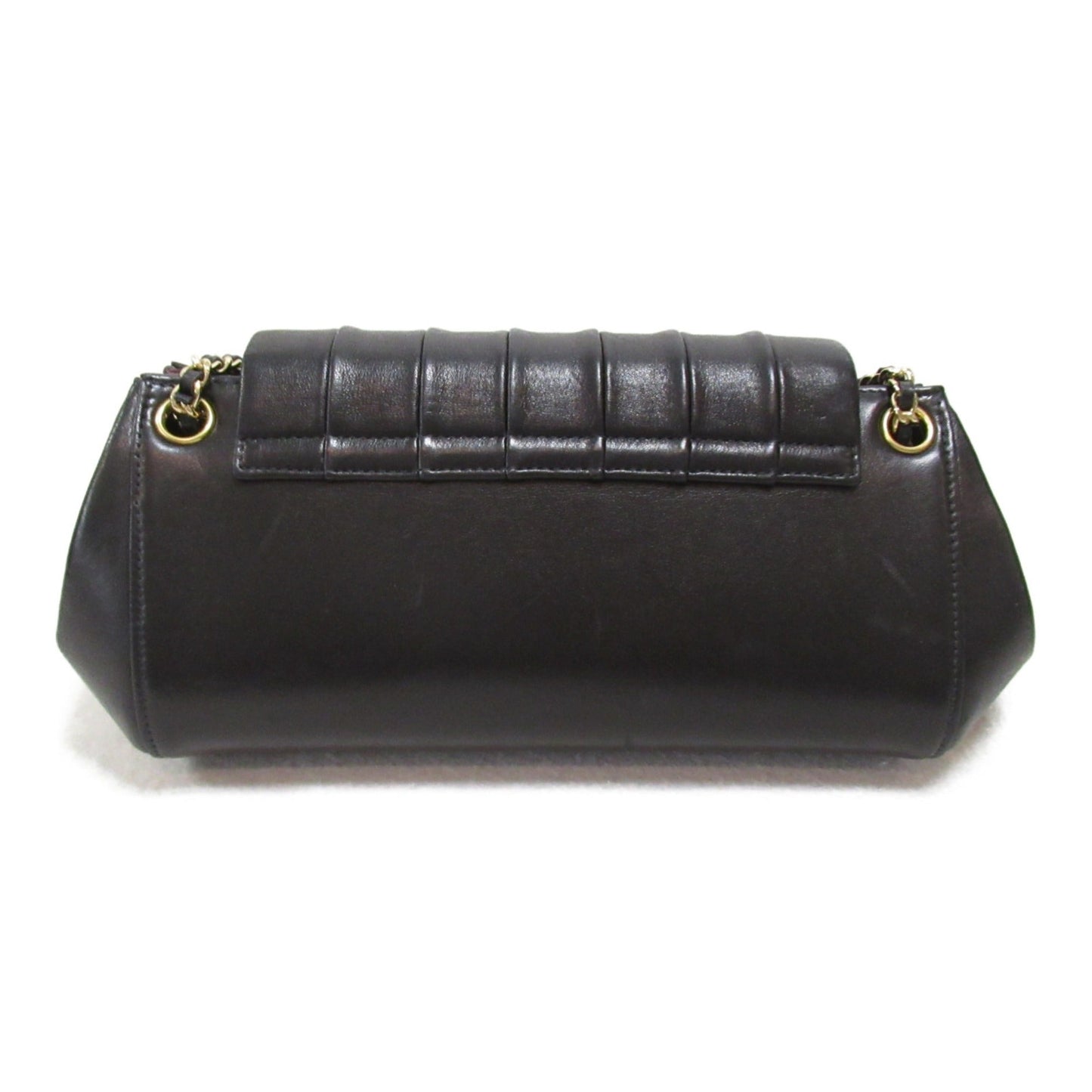 CHANEL Mademoiselle Line Chain Shoulder Bag Black Calfskin (cowhide)