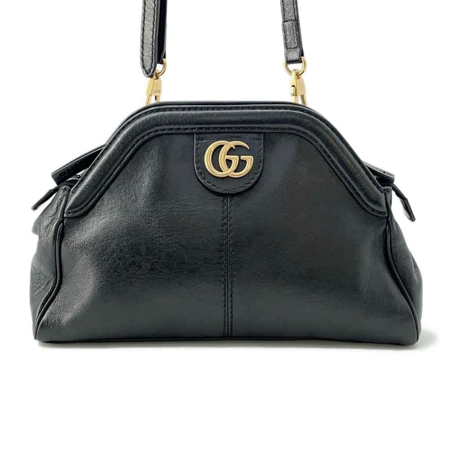 Gucci Black Leather Shoulder Bag ()