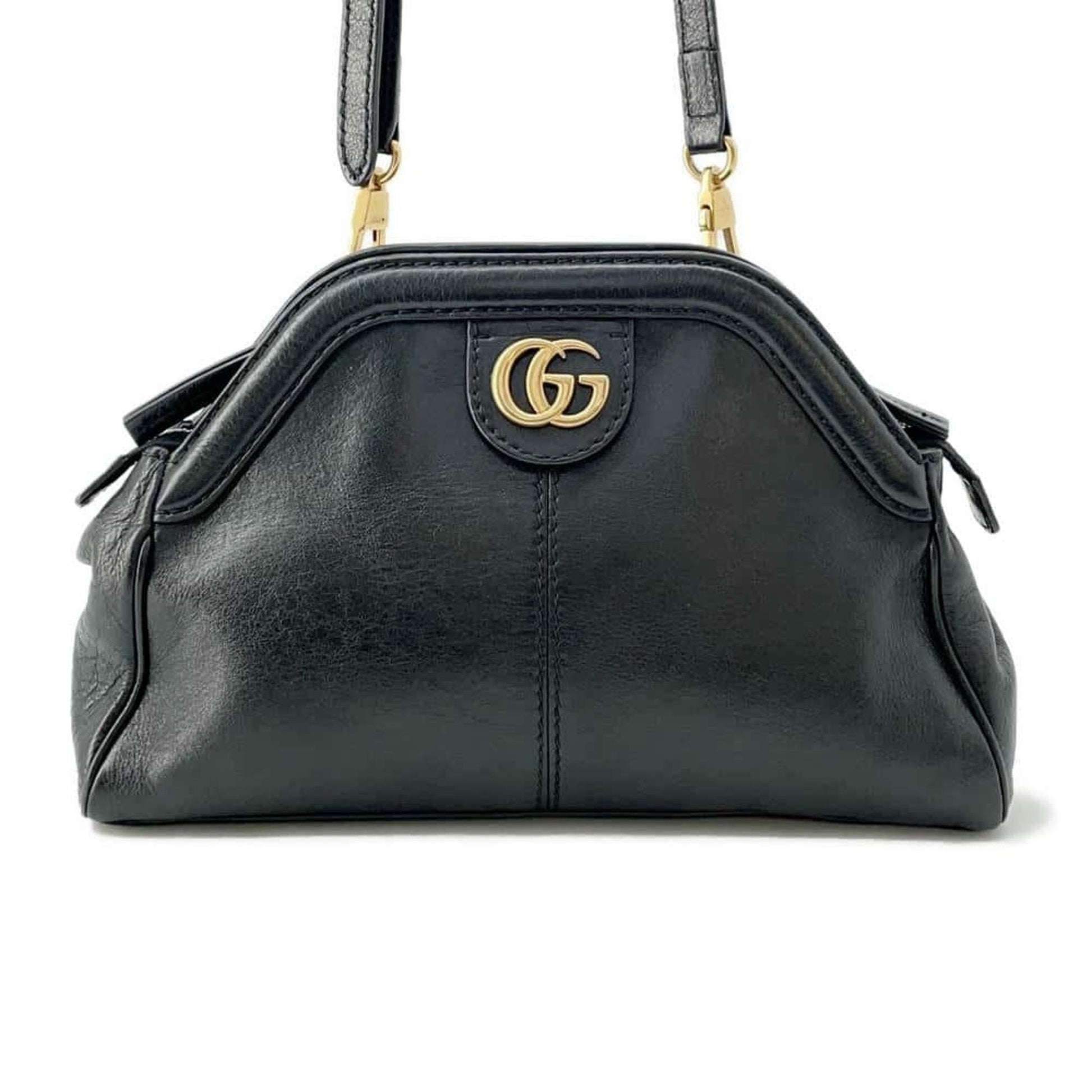 Gucci Black Leather Shoulder Bag ()
