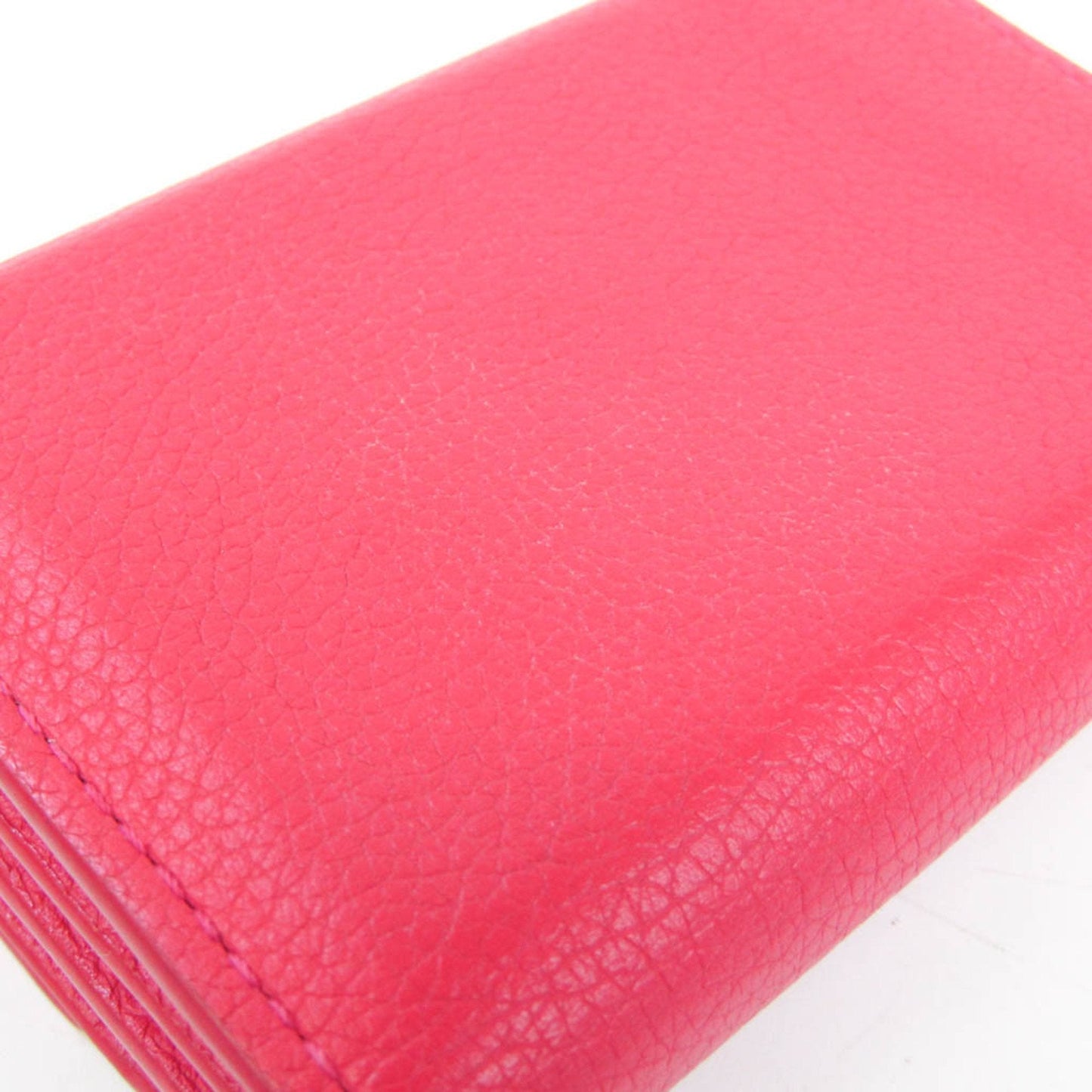 LOUIS VUITTON Portefeuille Lock Mini M67858 Women's Calf Leather Wallet [tri-fold] Hot Pink