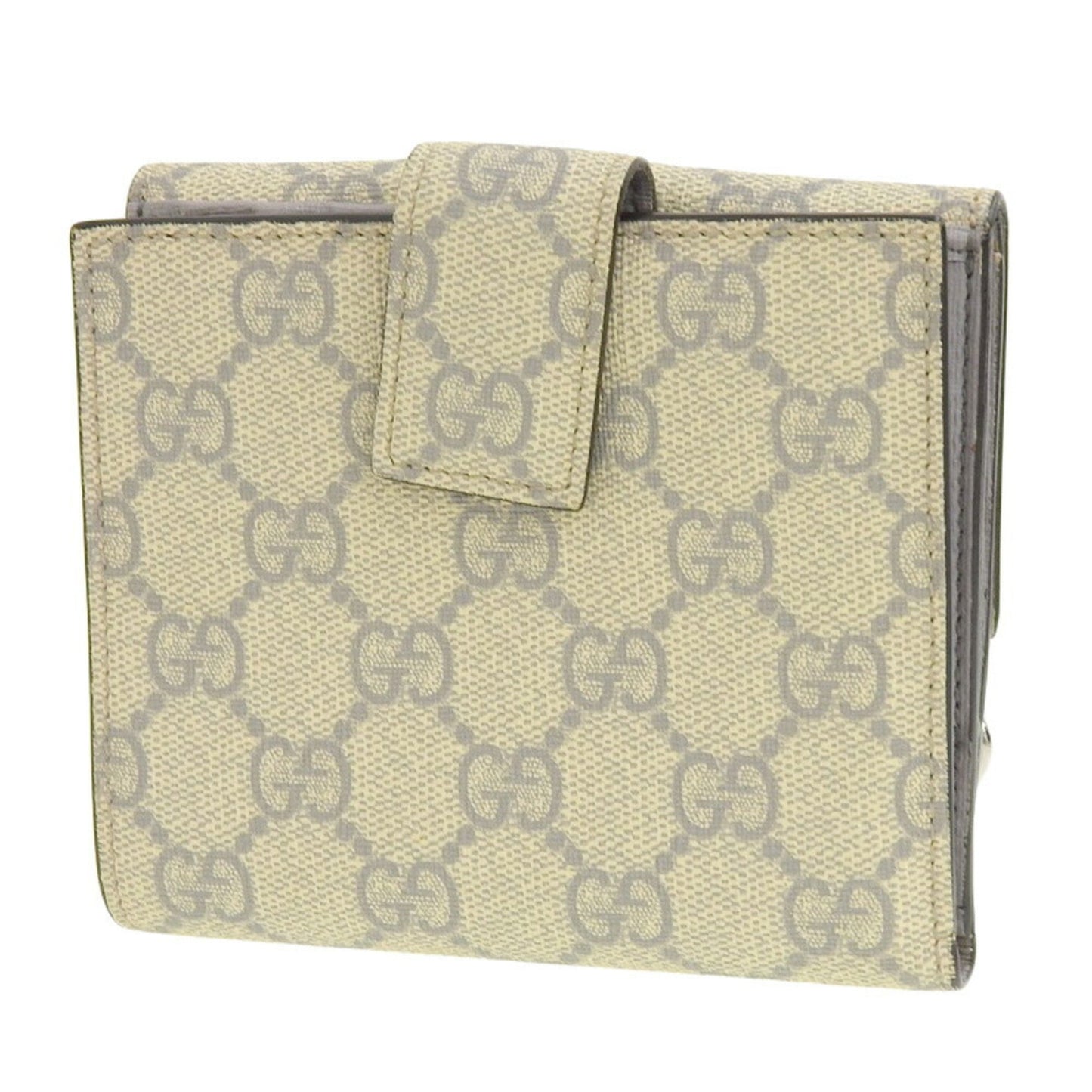 Gucci Gray Gg Plus Wallet (Bi-Fold)