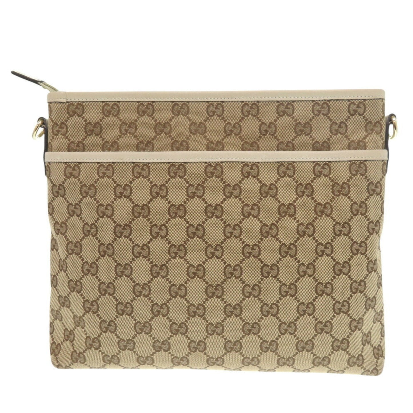 Gucci Beige Gg Canvas Shoulder Bag