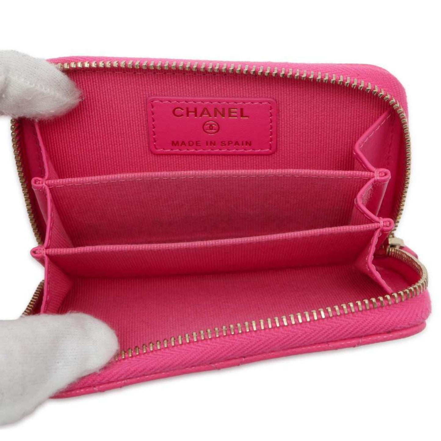 Chanel Wallet/Coin Case Classic Zip Coin Purse Matelasse Coco Mark Caviar Skin AP0216