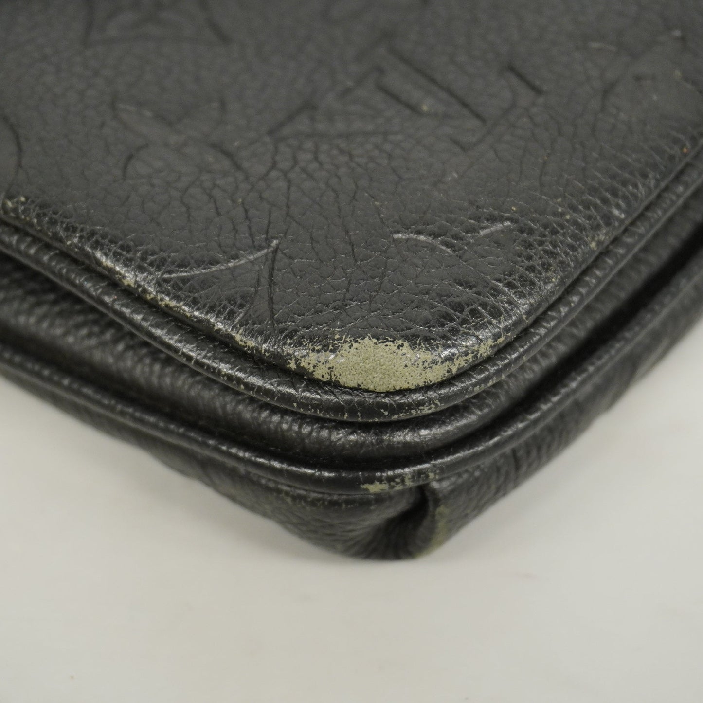 LOUIS VUITTONAuth  Monogram Empreinte Twice M50258 Women's Shoulder Bag Noir