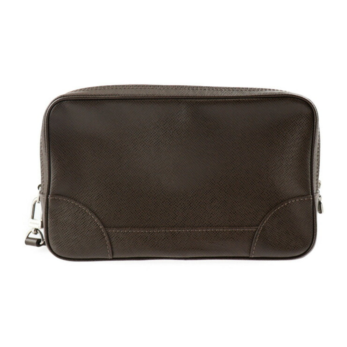LOUIS VUITTON Pavel Second Bag M31148 Taiga Grizzly Silver Hardware Wristlet Clutch Pouch