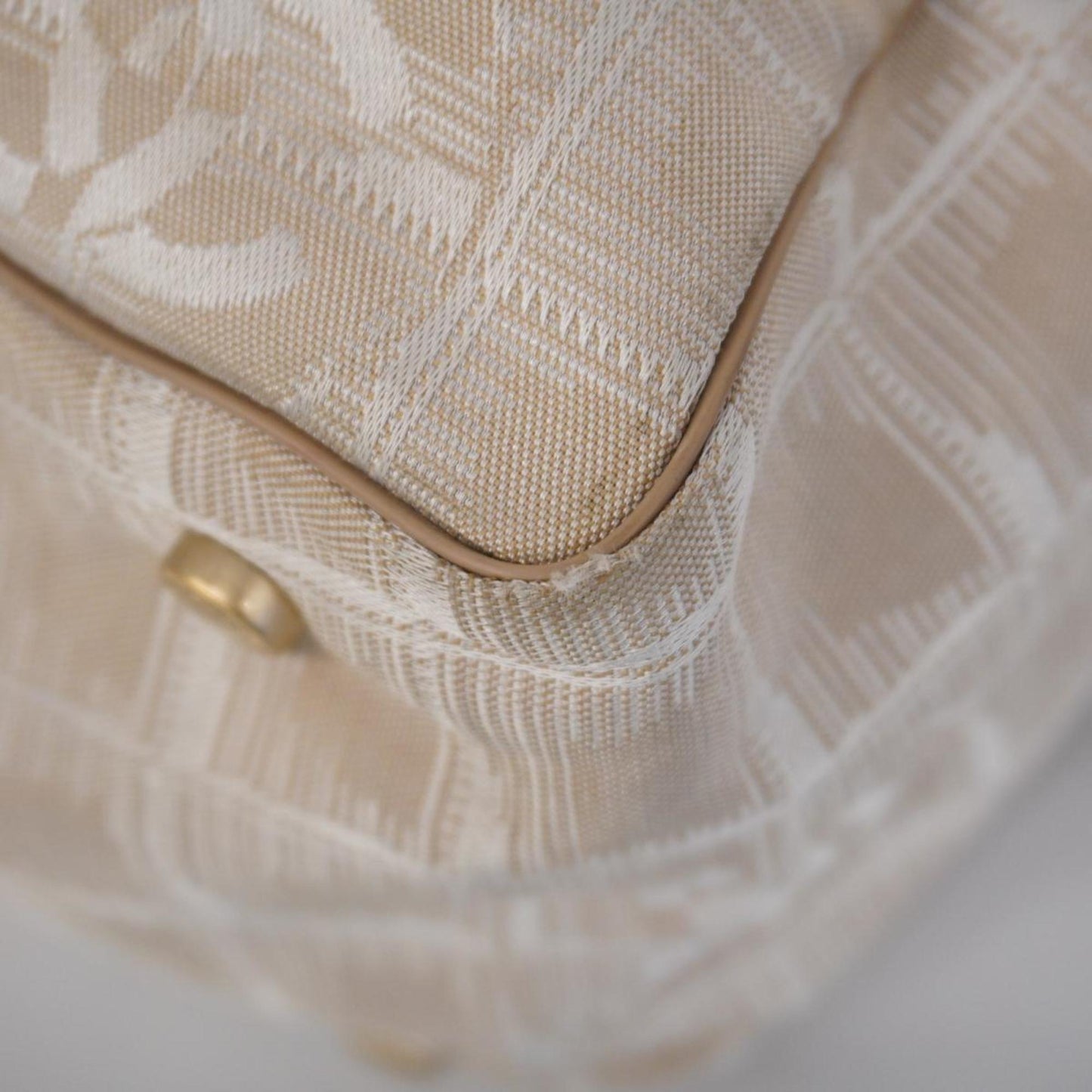 Chanel Tote Bag New Travel Nylon Beige Women's