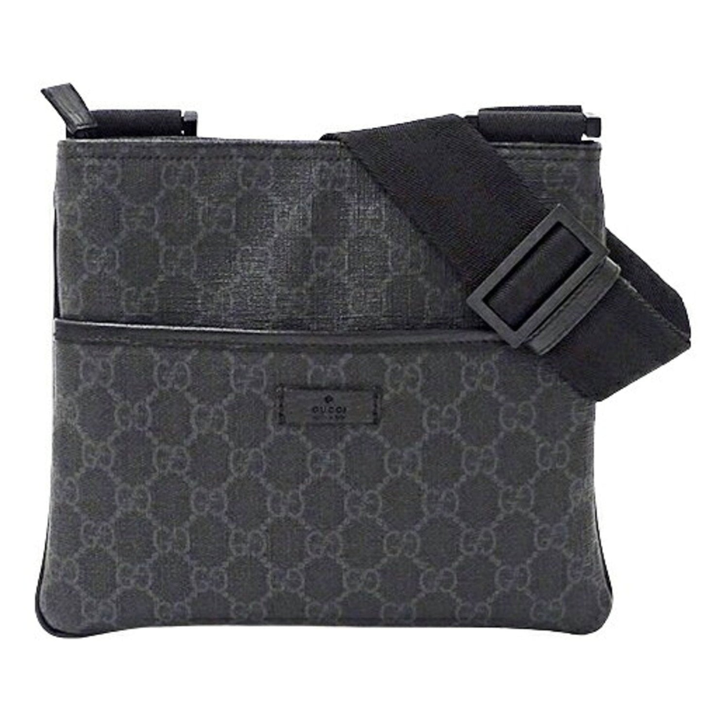 Gucci Black Gg Supreme Canvas Shoulder Bag