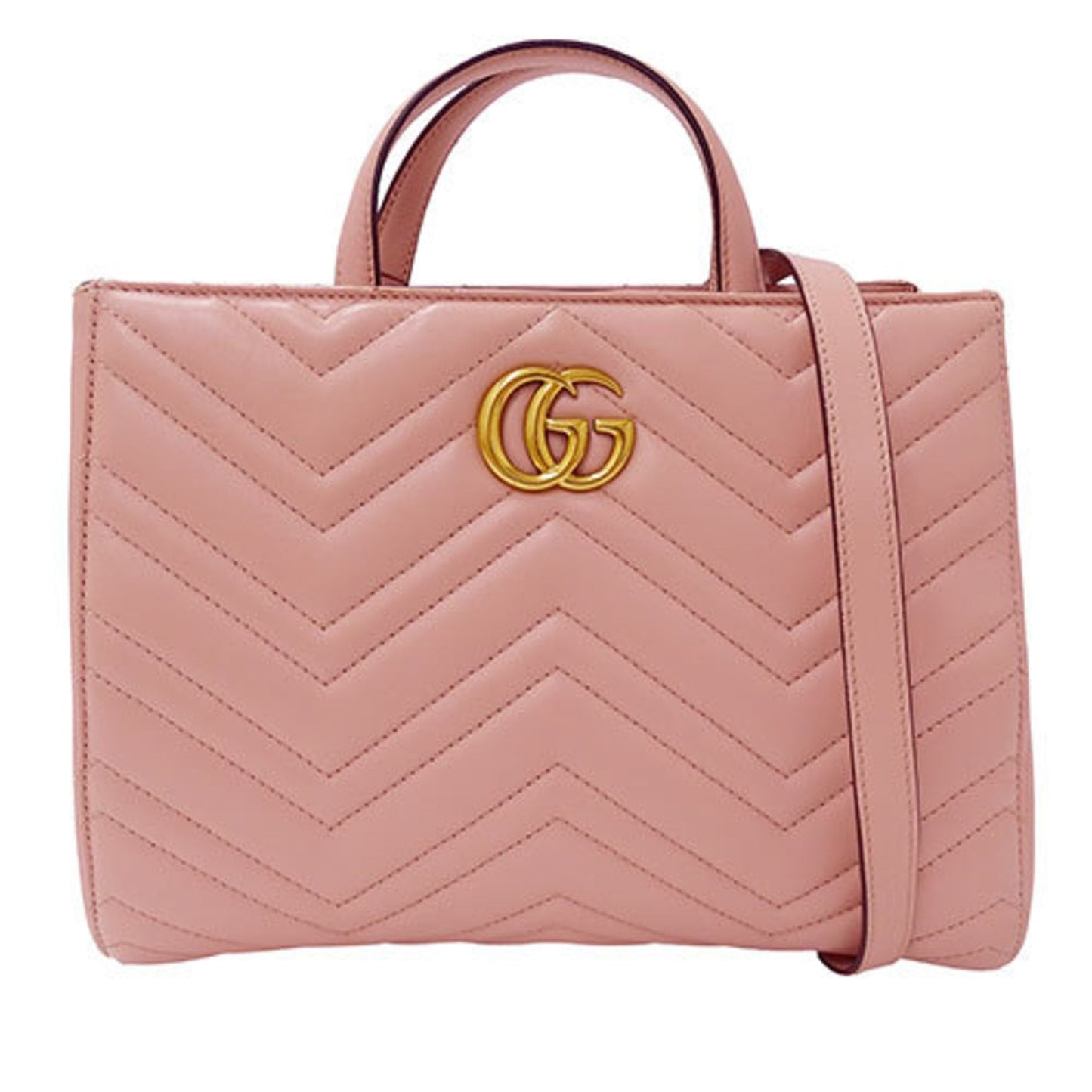 Gucci Pink Leather Handbag Shoulder Bag