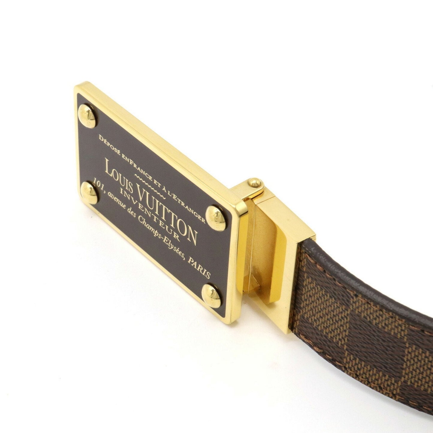 LOUIS VUITTON Damier Sainteur Enventour Belt Reversible #90 90/36 M9677U