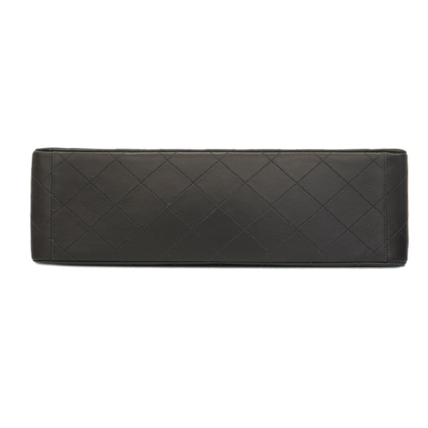 Chanel Shoulder Bag Deca Matelasse W Chain Lambskin Black Women's
