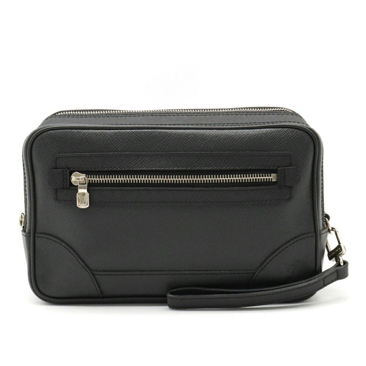 LOUIS VUITTON Taiga Pavel Second Bag Clutch Leather Ardoise Black M31142