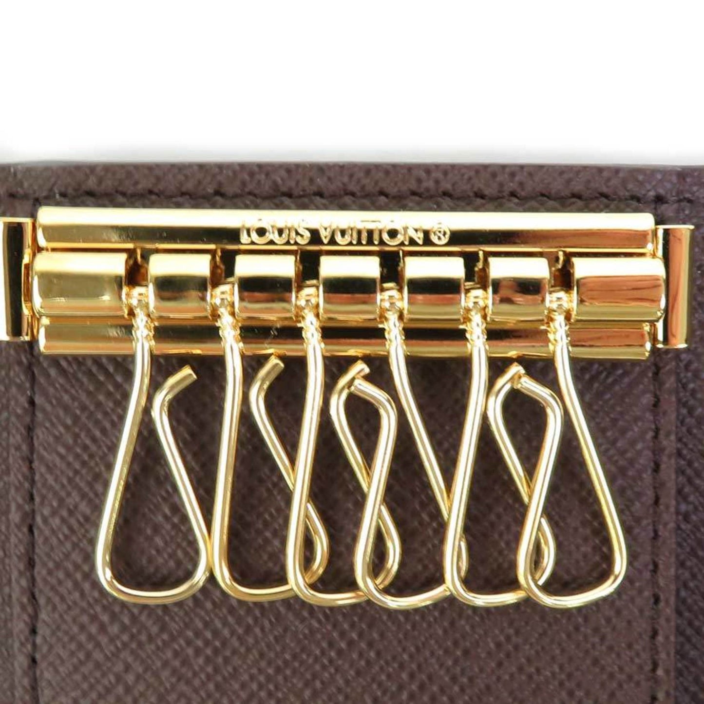 LOUIS VUITTON Key Case Damier Multicle 6 Canvas Brown Unisex N62630
