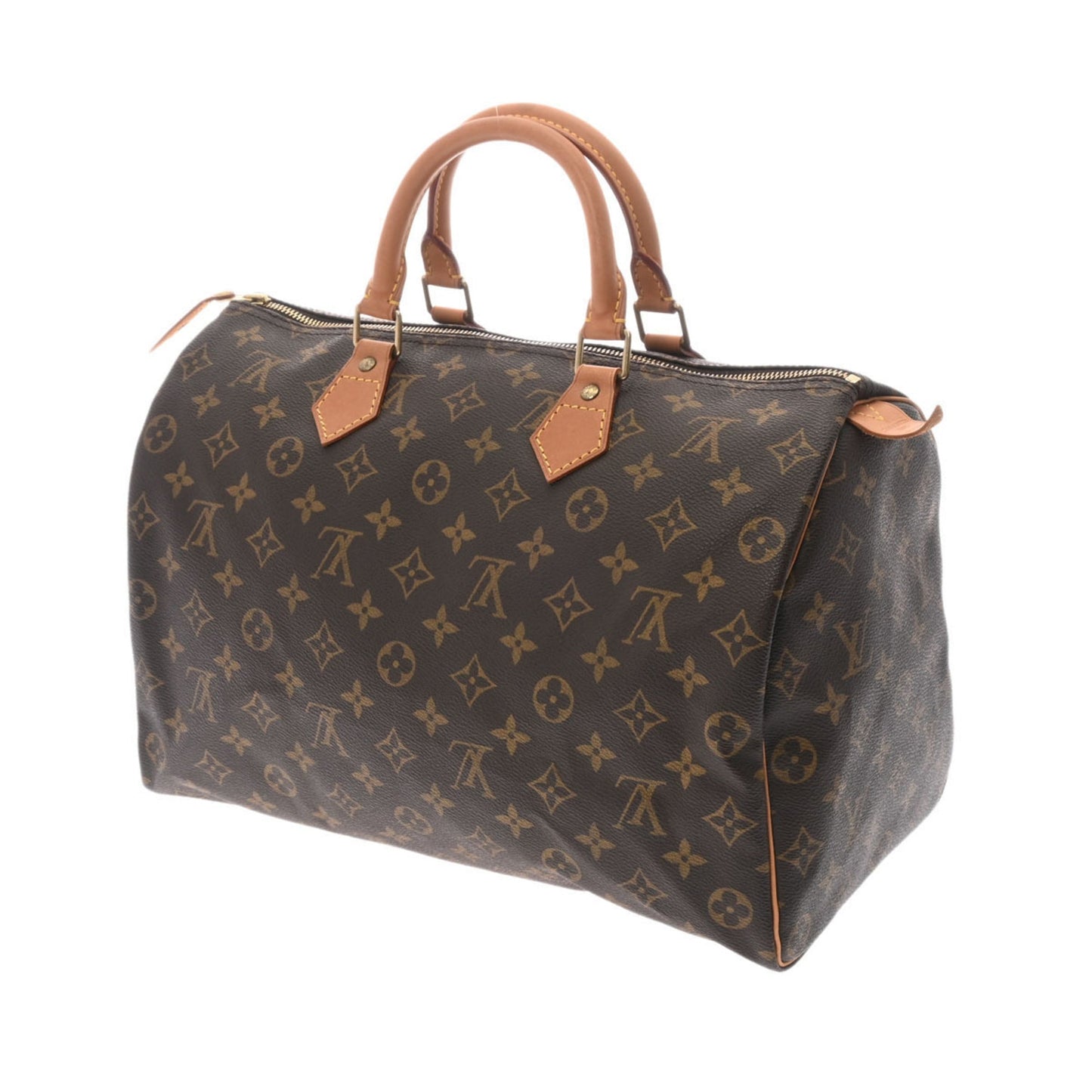 LOUIS VUITTON Monogram Speedy 35 Brown M41524 Women's Canvas Handbag