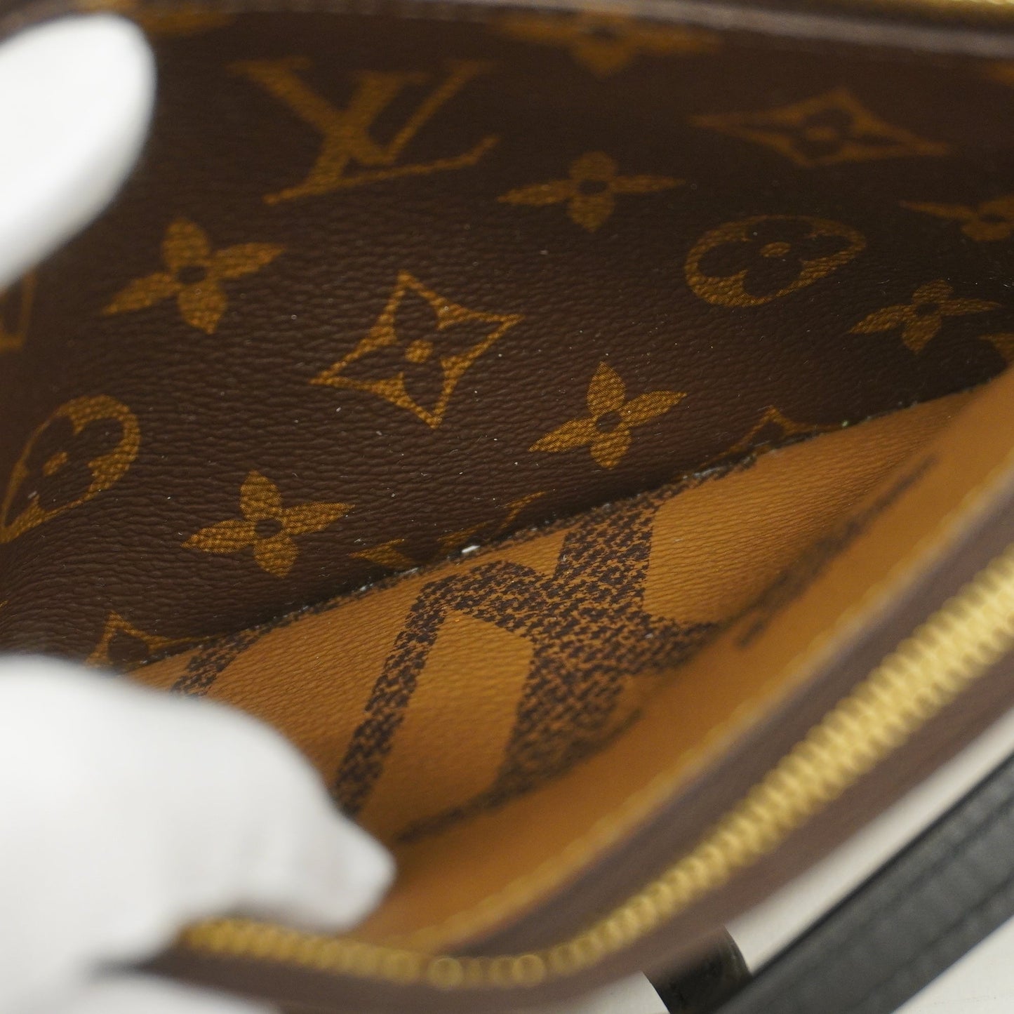 LOUIS VUITTONAuth  Monogram Reverse Pochette Double Zip M69203 Women's Shoulder