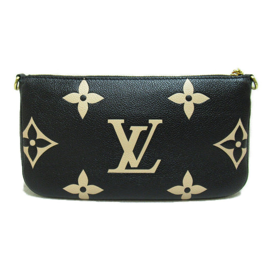 LOUIS VUITTON Multi Pochette Accessoires Black Monogram empreinte leather M45777