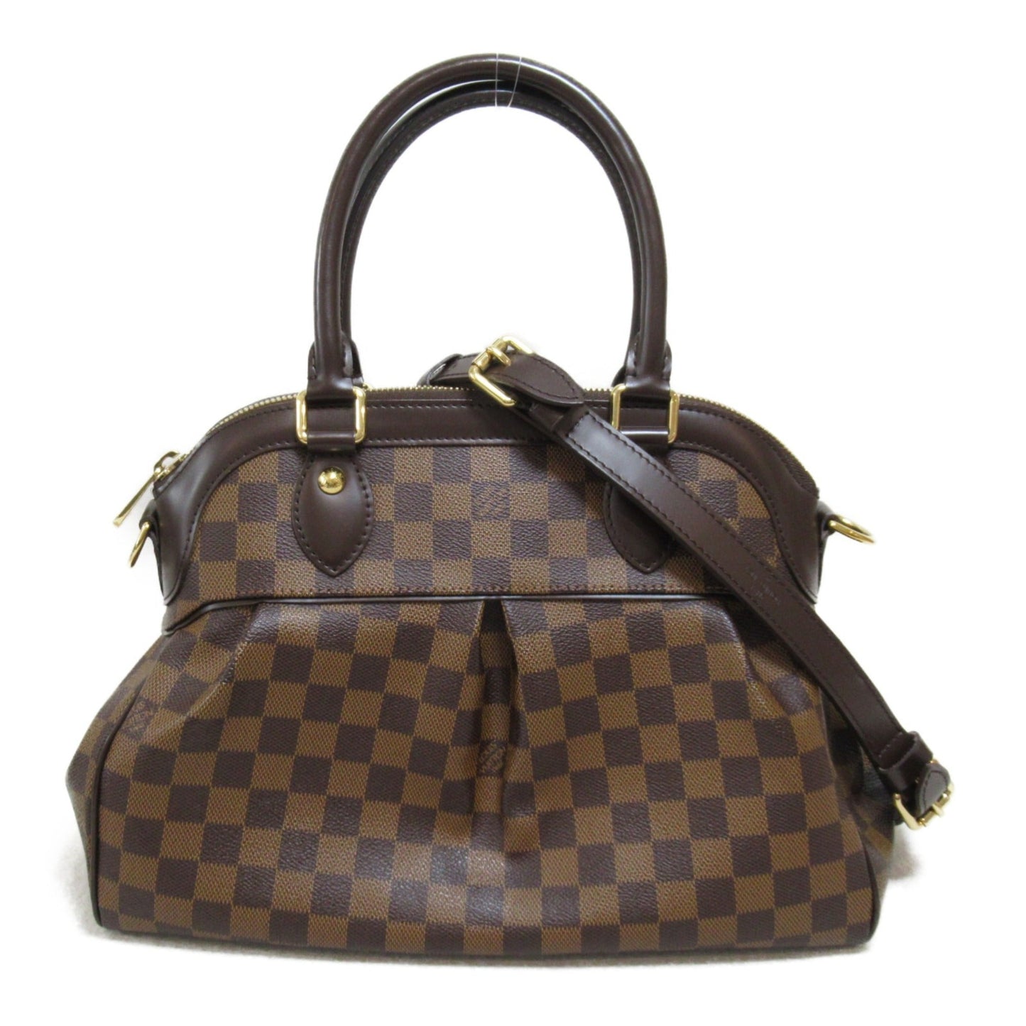 LOUIS VUITTON Trevi 2wayShoulder Bag Brown Ebene Damier PVC coated canvas N51997