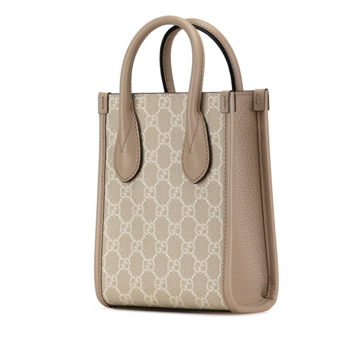 Gucci Beige Pvc Leather Handbag Shoulder Bag