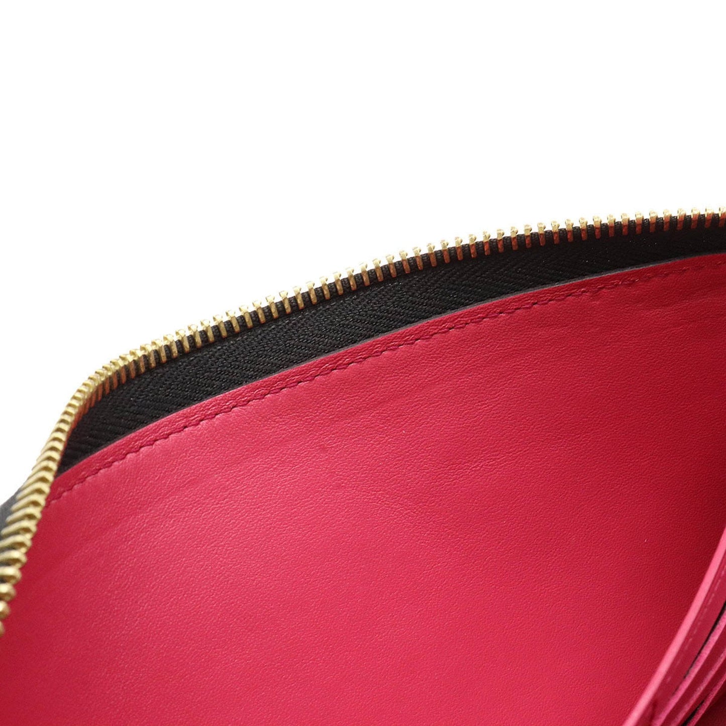 LOUIS VUITTON Portefeuille Comet L-shaped long wallet Taurillon leather Noir black pink M63102