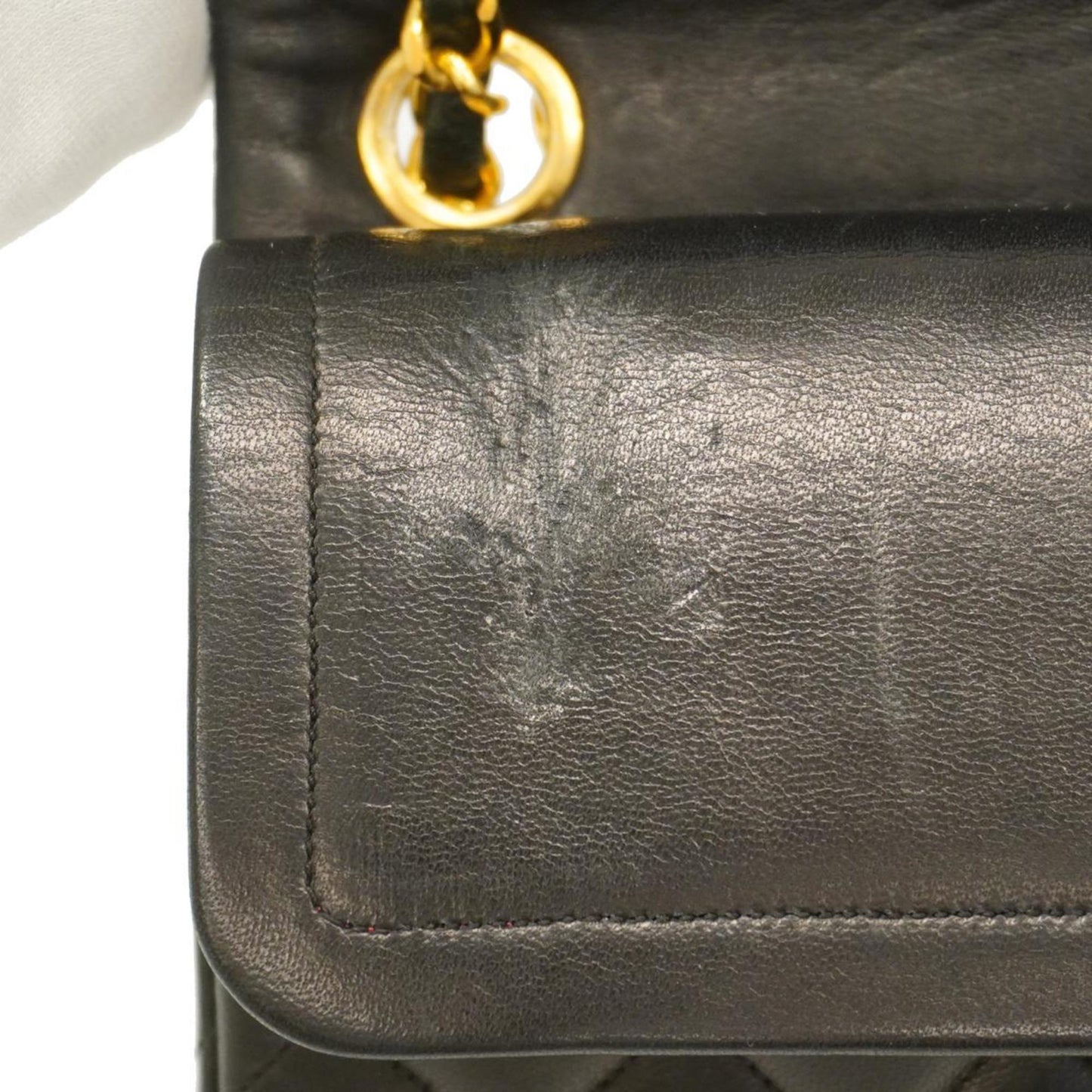 Chanel Shoulder Bag Matelasse W Flap Chain Lambskin Black Women's
