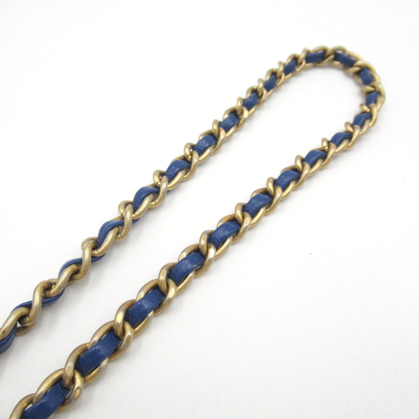 CHANEL Mini Materasse Chain Shoulder Blue Lambskin (sheep leather) AS1787