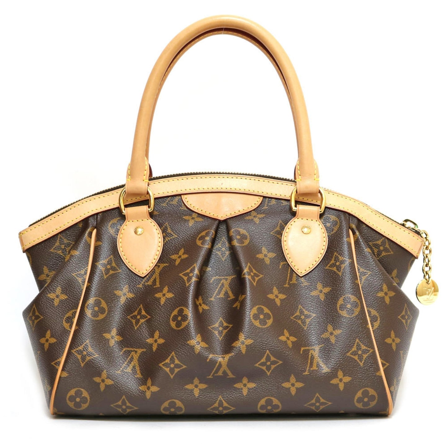 LOUIS VUITTON Tivoli PM Monogram Handbag Canvas M40143 Brown Women's