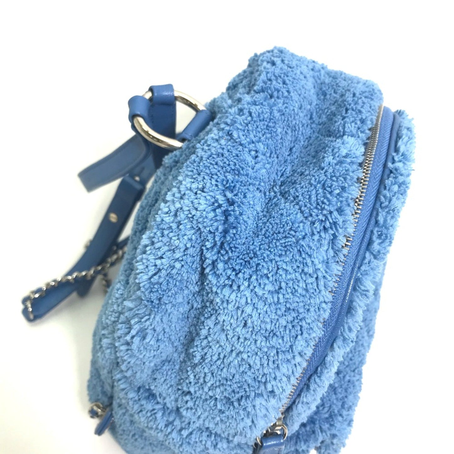 Chanel AS0604 Backpack pile bag mini Backpack blue SilverHardware