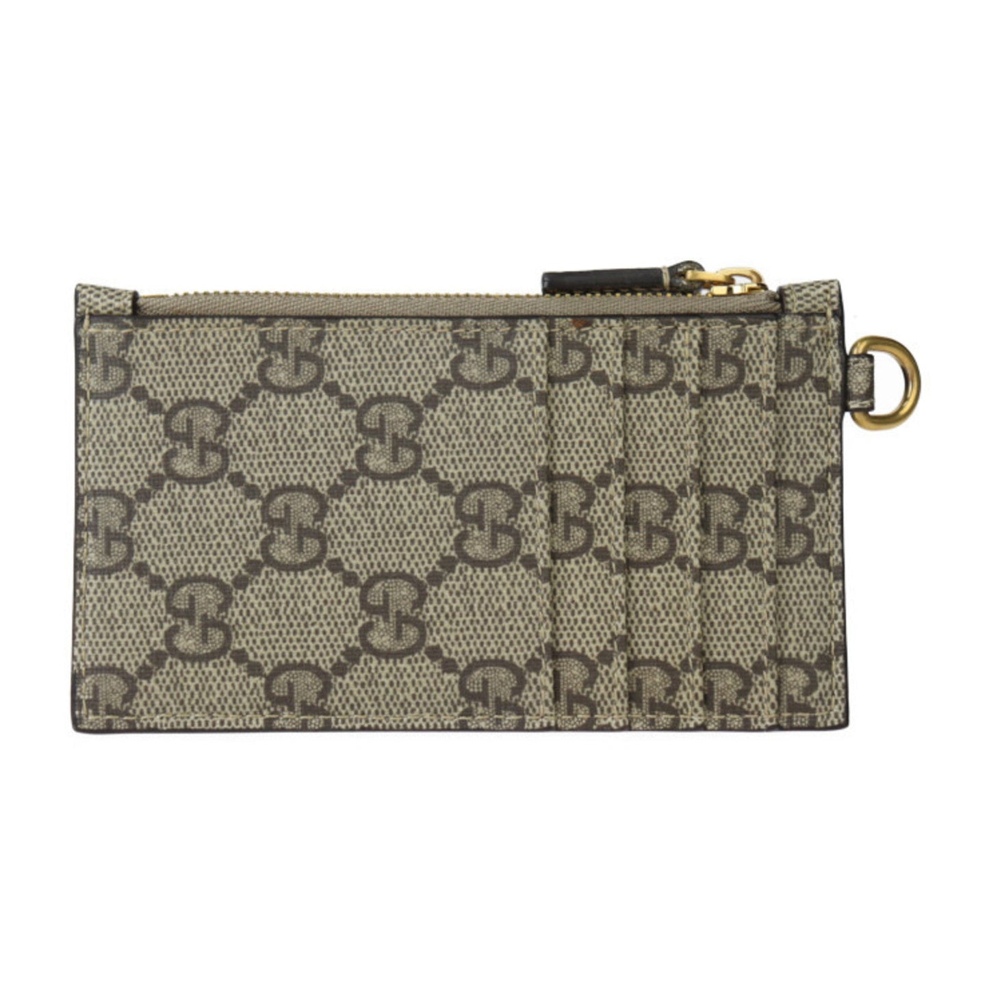 Gucci Beige Brown Gg Supreme Canvas Coin Purse/Coin Case