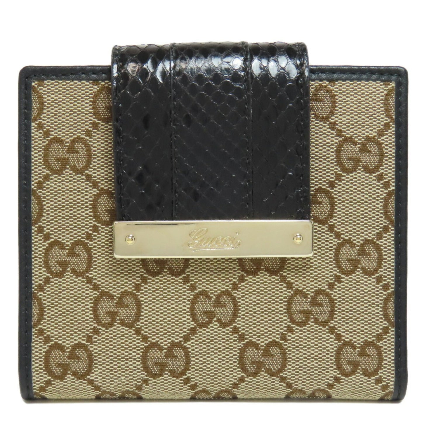 Gucci Brown Canvas Wallet (Bi-Fold) ()