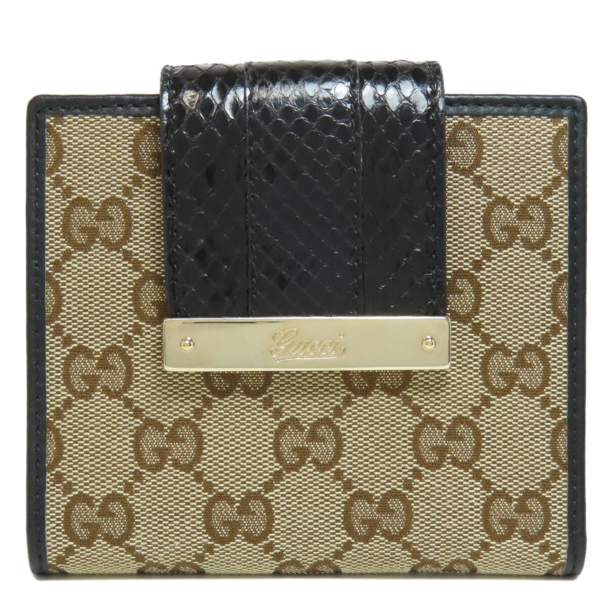 Gucci Brown Canvas Wallet (Bi-Fold) ()