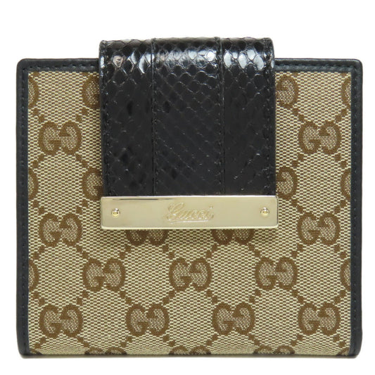 Gucci Brown Canvas Wallet (Bi-Fold) ()